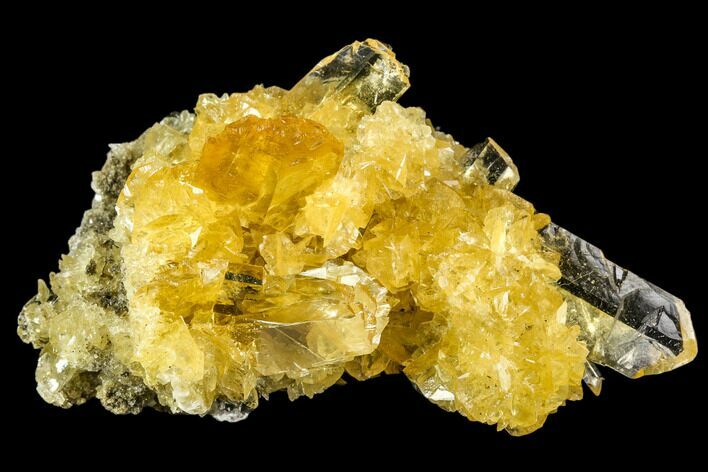Selenite Crystal Cluster (Fluorescent) - Peru #108608
